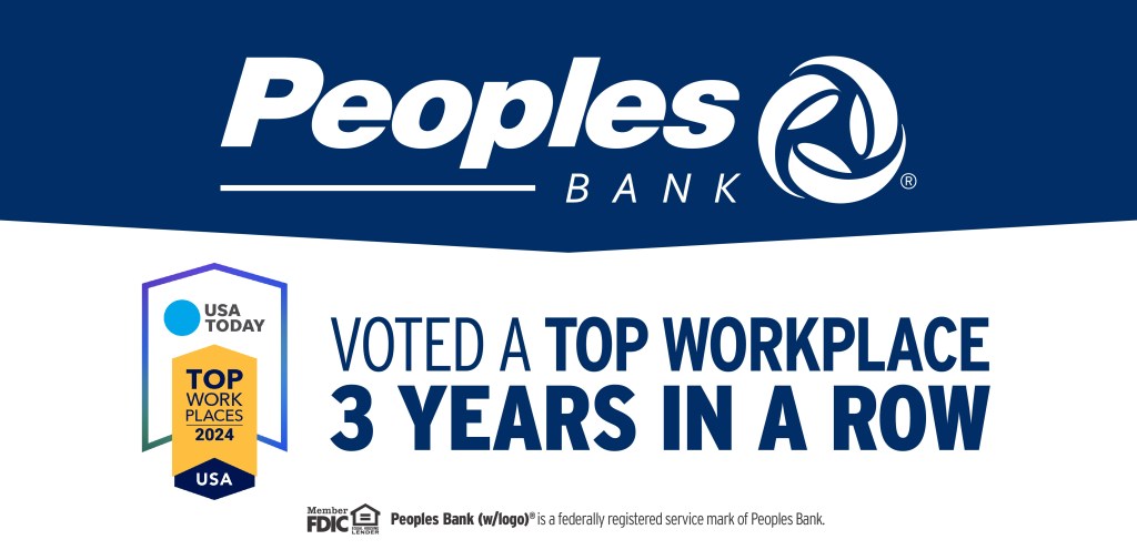 Peoples Bank Receives Top Workplaces USA Award