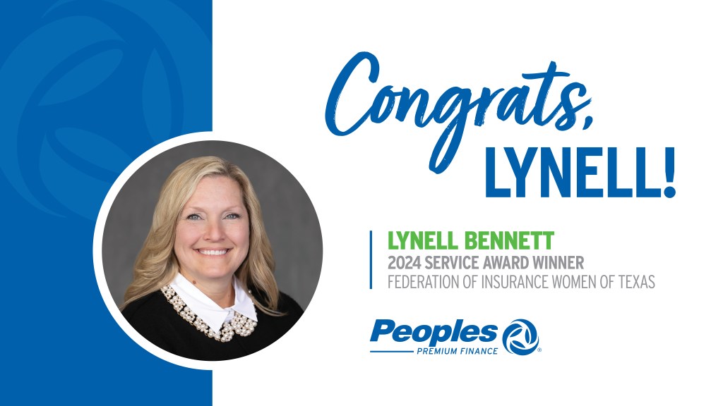 Lynell Bennett Named 2024 Service Award Winner by the Federation of Insurance Women of Texas